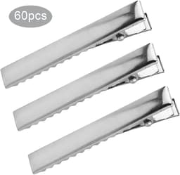Set van 60 Metalen Alligator Haarclips voor Styling en Knippen — thumbnail 5