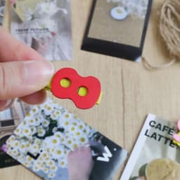 Set van 20 Mini Houten Wasknijpers - Decoratief voor Foto's, Memo's en Kaarten met Touw — thumbnail 2