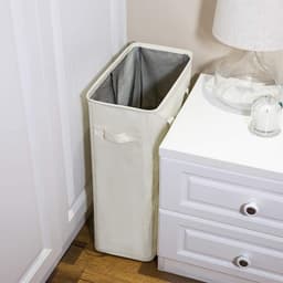 Foldable Laundry Basket - Sturdy Small Laundry Basket with Handle — thumbnail 3