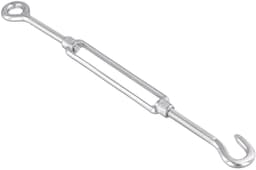 Allecto plus - Staal Verstelbare Spanslot Haken en Ogen Draadspanner - 8 Stuks - 185 mm - Zeilen Waslijn Bevestiging — thumbnail 3