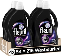Fleuril Wasmiddel 54 wasbeurten Black - 4 x 2,430 liter - Voordeelverpakking — thumbnail 1