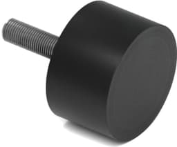 Rubbermagazijn - Trillingsvoet Type D 25x15mm - M6 - Set 10 stuks — thumbnail 1