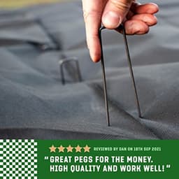 Grondankers voor Tuin en Schutting - 25 Stuks - 150 mm Lang, Voor Onkruidvlies en Net — thumbnail 4