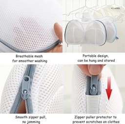 Ondergoedreinigingszak - speciaal ondergoedreinigingsartikel voor de wasmachine - wasnetzak - anti-vervorming wasfijn gaas - 1 verpakking waszakken voor bh's, waszak voor lingerie om delicate was te wassen, beschermer voor bh-wasmachine(blauw) — thumbnail 2