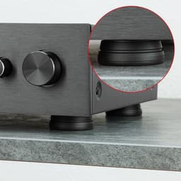 Trillingsdemper voor luidsprekerboxen en apparaten - Set van 4 - Zwart — thumbnail 2
