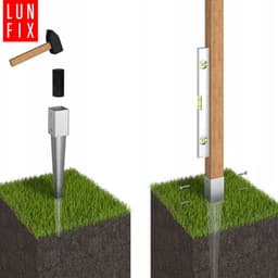 LUN FIX - Hameranker 90x90x2mm - Anker 750mm — thumbnail 3