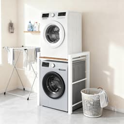 Stapelkast 3-in-1 voor wasmachine en droger met verstelbare hoogte en draagvermogen tot 300 kg — thumbnail 1