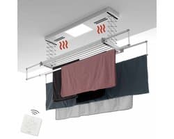 Foxydry 122 cm PRO electrisch plafonddroogrek met verwarming - 122 X 53 X 25 cm
