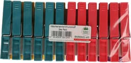 Wasknijpers - 24x stuks - kleurenmix fel - kunststof - groot formaat van 8 cm — thumbnail 2