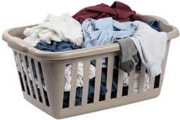 Storage Solutions Wasmand van 40 liter - 2x - 60 x 40 x 26 cm - - taupe - kunststof - wasgoed manden - huishouden — thumbnail 5