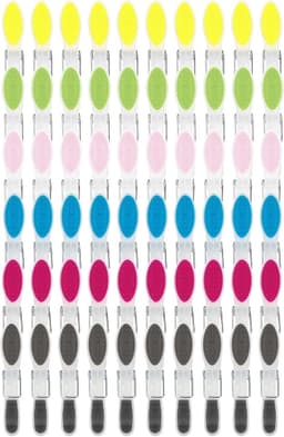 Kledingknijpers 60 Stuks - Kleurrijke Kunststof - Geen Sporen - Ideaal voor Waslijn en Droogrek - ShopVlot — thumbnail 1