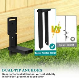 Tentpennen 8 stuks - zware grondankers - multifunctioneel ontwerp - voor stevige bevestiging - ShopVlot — thumbnail 2