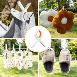Handdoekklemmen Set van 5 - Grote Klemmen - Winddicht - Antislip - Kunststof - Voor Strand/Thuis/Camping - Textielklemmen — thumbnail 3