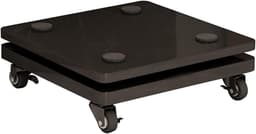 Subwoofer Isolatiestandaard - Audioplatform Wielen - Thuisbioscoop Geluid - Minimaliseert Trillingen - 25mm Dik Bord - Zwart — thumbnail 1
