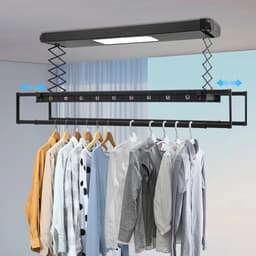 North Collective Elektronisch Droogrek - Droog rek - Was Rek - Plafond Bevestiging - Hangend Droogrek - Wasrek - 35 kg Draagkracht — thumbnail 4