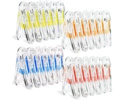 Solidchoice - Set van 24 Kleurige Kledingknijpers van Duurzaam Plastic