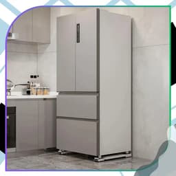 Verstelbare en stabiele beugels voor wasmachines en koelkasten, universele zwenkwielbeugels voor voorladers, set van 2. — thumbnail 2
