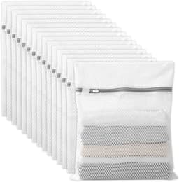 Wasnetjes met ritssluiting - Wit - 30 x 40 cm - Polyester Waszakken voor Wasmachine - Voor Bescherming van Gevoelige Kleding — thumbnail 1