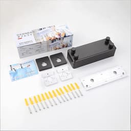 Onzichtbare Waslijn Indoor Dubbele Lijn Waslijn Abs Aluminium Droger Met Verstelbare Touw String Voor Indoor Indoor Hotel Balkon Badkamer 4.2m — thumbnail 5