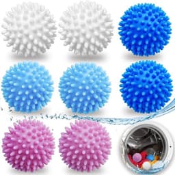 8 stuks wasballen - drogerballen voor donsjassen - wasdrogers - tennisballen - wasmachine accessoires — thumbnail 1