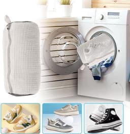 Waszak voor het wassen van schoenen - Verhoogde binnenwrijving met zachte borstel - Wit — thumbnail 2