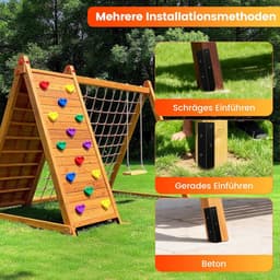 Grondankers voor schommels - 42cm - roestvrij staal - weerbestendig - stevig en duurzaam - ShopVlot — thumbnail 4