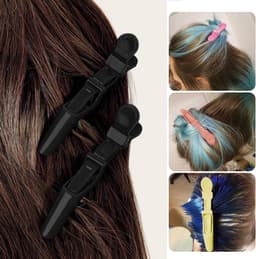 Haarklemmen Krokodillen - Verdeel Klemmen - Haar Stylen - Antislip Handgreep - 10 stuks - Zwart — thumbnail 4