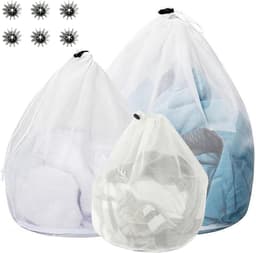 Fijnmazige Waszak 3 Stuks Met Wasballen Voor Ondergoed, Babykleding, En Sokken — thumbnail 1