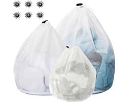 Fijnmazige Waszak 3 Stuks Met Wasballen Voor Ondergoed, Babykleding, En Sokken