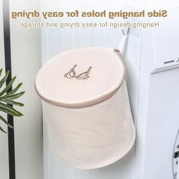 3-pack waszakken voor bh's met premium rits, duurzame en nette netzakken voor het beschermen van bh's, ideaal voor de wasmachine en sokken — thumbnail 4