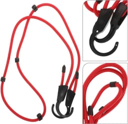 Waslijn Droogtouw - Reiswaslijn Camping - Kleding Drogen - Stevig Draagvermogen - 1.5 Meter - Rood — thumbnail 5