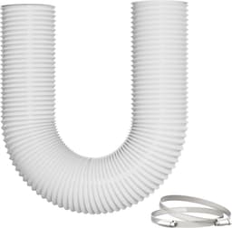 Afvoerslang airco - Wit - 125 mm x 5 m - 5-Laags PVC Flexibele Ventilatieslang - Voor Mobiele Airconditioners en Droger — thumbnail 1