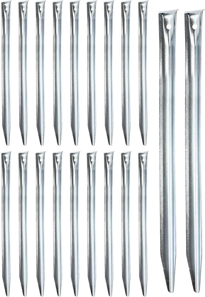 Grondanker - Zilver - 30 cm - Titaniumstaal V-vormige Haringen - Voor Camping en Outdoor — afbeelding 1
