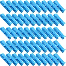 Vuilniszak Clips - Prullenbak Houder - Vuilniszak Fixeren - Antislip Ontwerp - 50 Stuks - Blauw — thumbnail 1