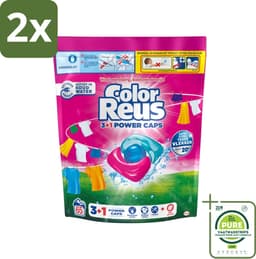 Color Reus - 3+1 Power Caps - Gekleurde Was - 65 Wasbeurten - Voordeelverpakking - 2 stuks - Wascapsules - Kleurwas — thumbnail 1