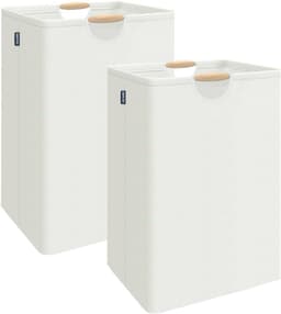 Omgoods - Set van 2 Vouwbare Wasmanden met 80 Liter Capaciteit — thumbnail 1