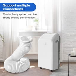 Mobiele Airco Afvoer - Slang - Ruimte Koelen - Flexibel Versterkt - 150 cm - Wit — thumbnail 4