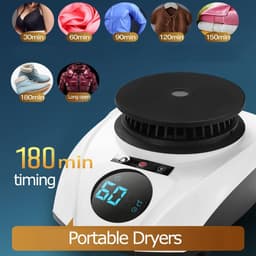 Kleine Droger Machine - Elektrische Kledingdroger - Snel Kleding Drogen - Compact Ontwerp - 30 Kilogram Capaciteit - Bruin — thumbnail 4