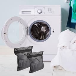 Dailygoods - Mini-mesh-waszakken - Wasnet voor kleding - Zwart - Opbergtas voor wasgoed - Reiswaszakken - Geschikt voor ondergoed — thumbnail 3