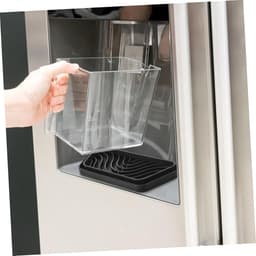 Koelkast Lekbak - Waterbak Mat - Voorkom Lekkage - Zacht Siliconen Materiaal - 21x8 cm - Zwart — thumbnail 3