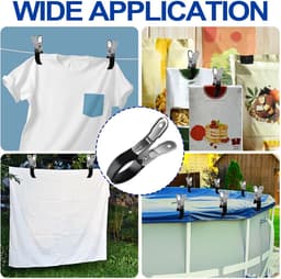 SnelShoppen - Strandstoel Handdoek Klemmen - 4 Stuks - Robuuste Kledingknijpers voor Handdoeken - Ideaal voor Camping, Strand, Tuin - Waterdicht en Du — thumbnail 2