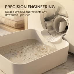 Set van 2 Universele Lekbak Wasmachine - Afvoerbak voor wasmachine - Opvangbak Tegen Lekkage - Voorkomt waterlekkage op de vloer - Voor eenvoudige installatie - Voorkomt effectief overstroming door water — thumbnail 3