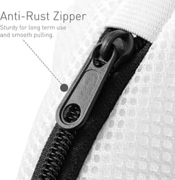 Mesh-Waszak Voor Schoenen Of Sneakers, Multi-Beschermende Wasnet Met Duurzame Ritssluiting, Waszak Voor Reizen - 2-Delige Set — thumbnail 5