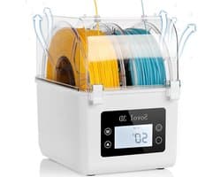 Filament Droger - Droogbox Filament - 3D Printen Verbeteren - Grote Capaciteit - Voor 2 Rollen - Zwart