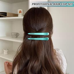 Eendensnavel Haarspelden - Kappersklemmen Haarklemmen - Haar Styling - Antislip Ontwerp - 6 stuks - Diverse Kleuren — thumbnail 2
