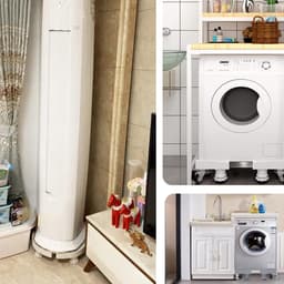 Universal support for washing machine and refrigerator - adjustable and movable telescopic support for heavy appliances such as washing machines, refrigerators, and dryers. — thumbnail 2