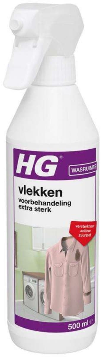 HG - Wasruimte - Vlekkenverwijderaar - Voorbehandeling - Spray - Extra Sterk - 500 ml - 1 stuk — afbeelding 1