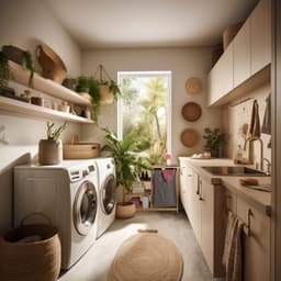wasmand rek - bamboe - 3 planken - uittrekbaar - 80 x 100 x 32 cm - badkamerrek - slaapkamer — thumbnail 4