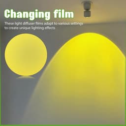 5-delige zelfklevende kleurcorrectiefolie voor lampen, warm licht, lichtfilterfolie voor kleuraanpassing, gelijkmatige lichtverspreiding, veelzijdig voor woonruimteverlichting — thumbnail 5