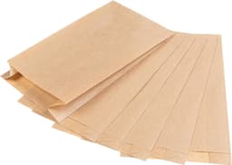 Bruine Papieren Zakken - Bruin - 12 x 21 cm - Recyclebaar Kraftpapier - Voor Voedselverpakking — thumbnail 1